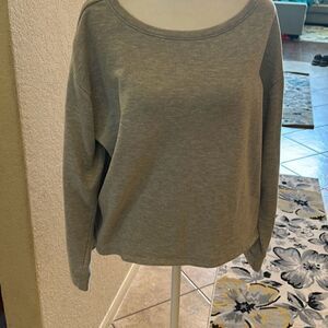 Forever 21 Women's L Gray Marl Crewneck Sweatshirt Casual Minimalist Lounge